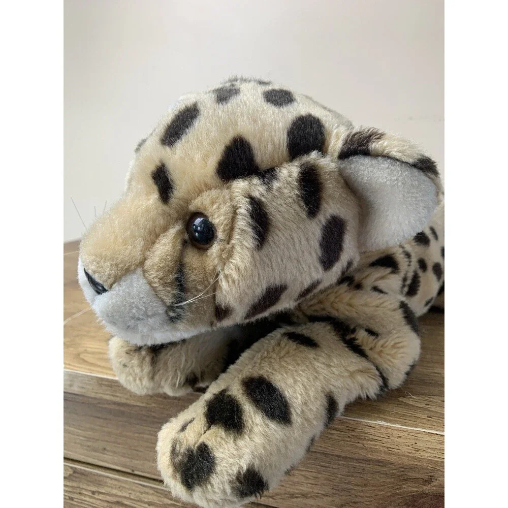 Toys R Us Animal Alley Plush Leopard Cheetah Cat 17” Stuffed Animal Vintage